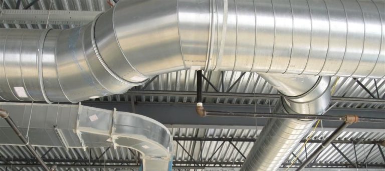 Close-up view of HVAC ventilation ducts cleaned by Pro Tech in St CharlesMO