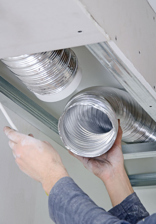 HVAC vent and ductwork close-up cleaned by Pro Tech Air Duct Cleaning St Charles MO